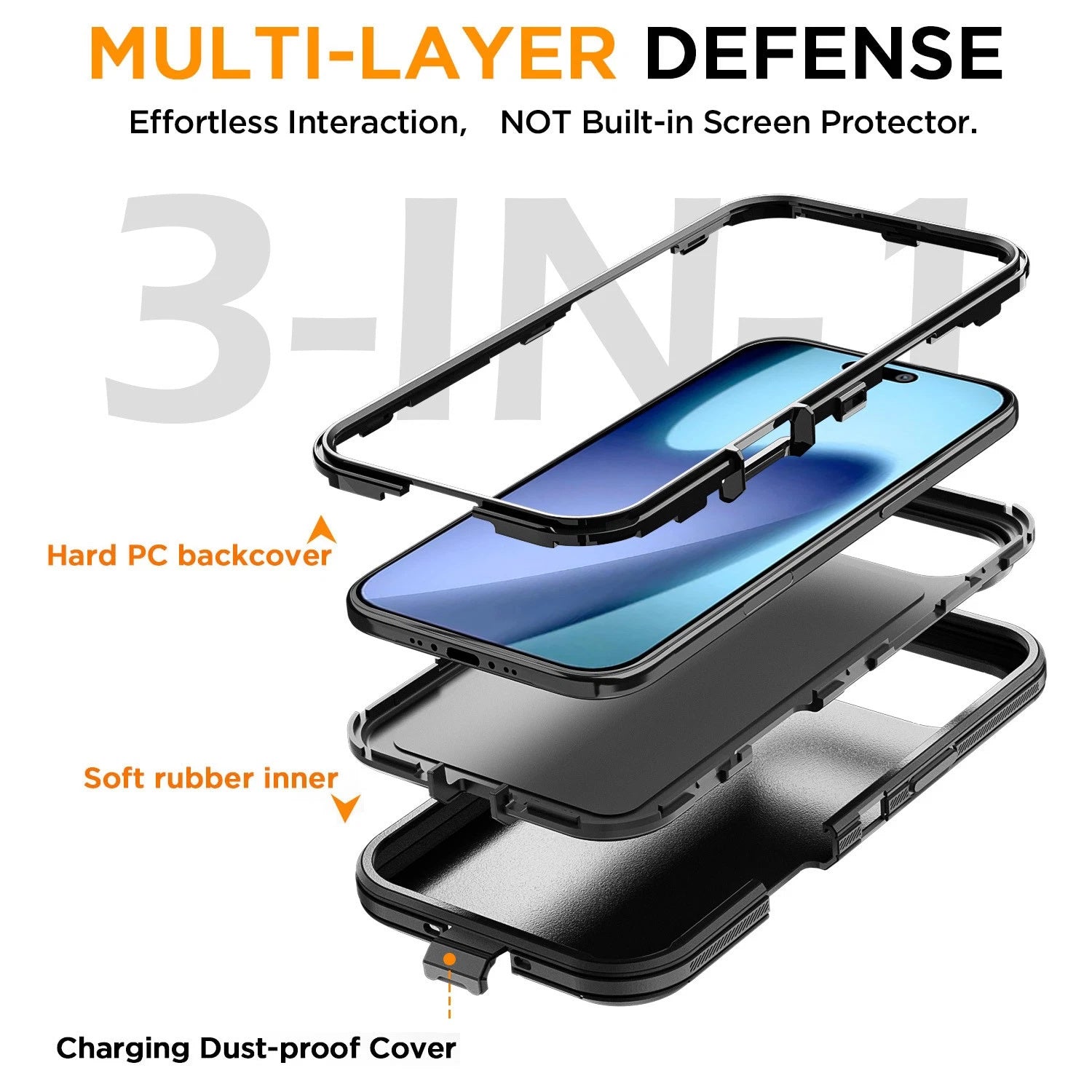 Shockproof Defender Case for iPhone 17 Air Shockproof Defender Case for iPhone 17 Air